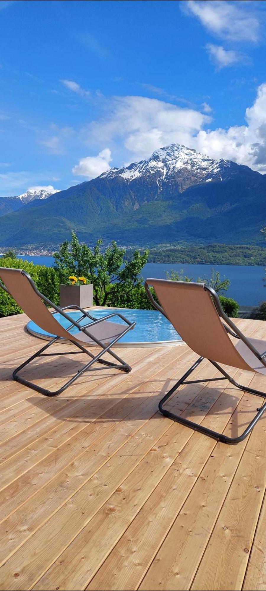 Casa Vacanze Perla Del Lago Domaso Bagian luar foto